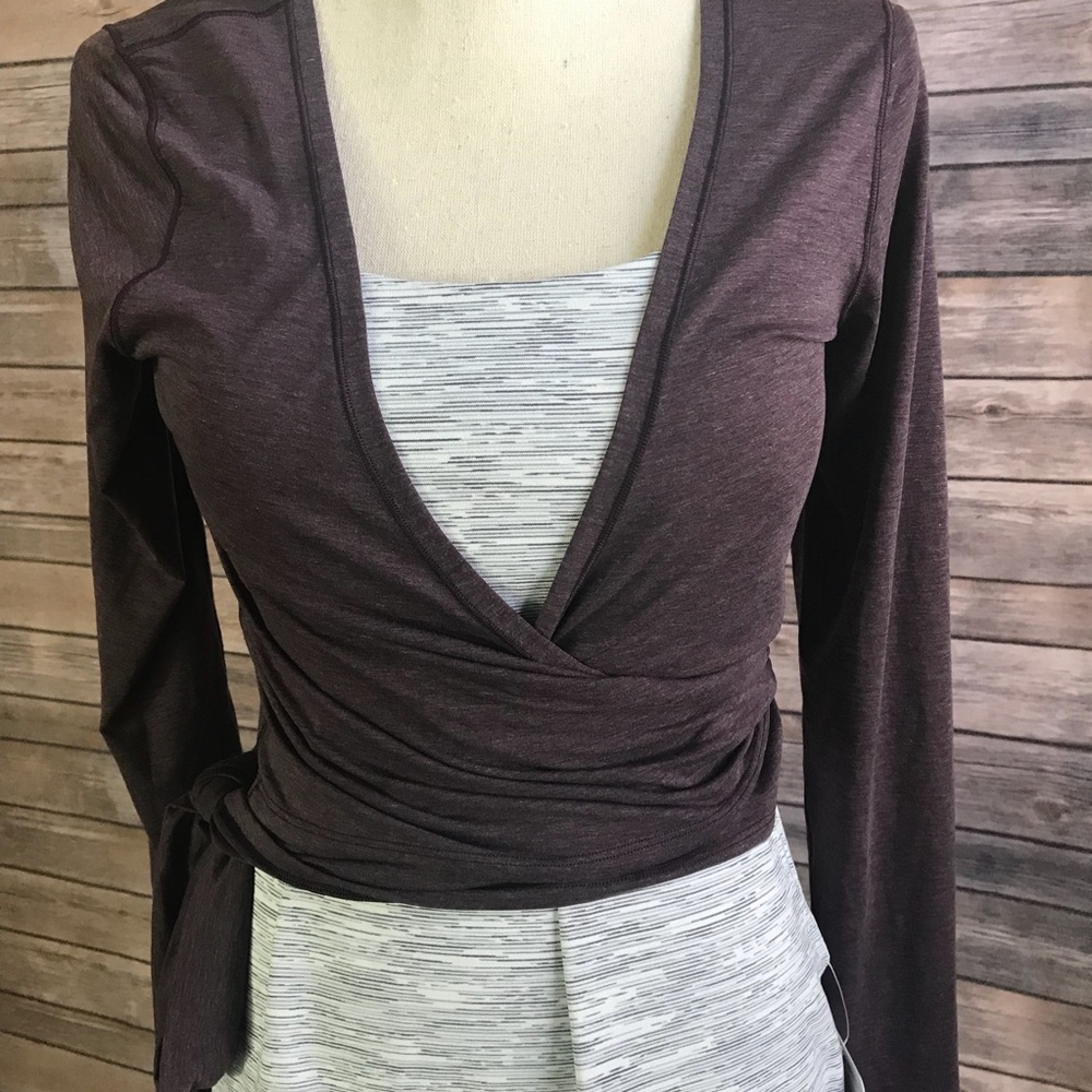 NWT HBCY LULULEMON TIED TO IT WRAP BLACK CHERRY 8 - Picture 2 of 7